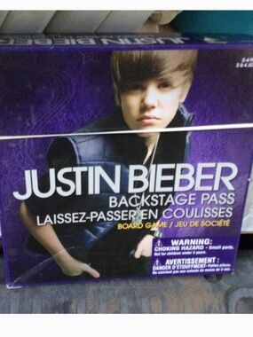 Justin Bieber Backstage pass board game